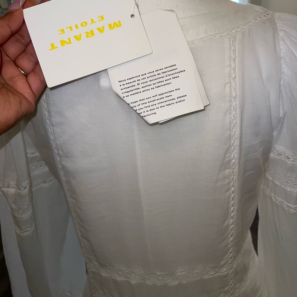 Isabel Marant Etoile Melia Dress in White - Picture 15 of 15